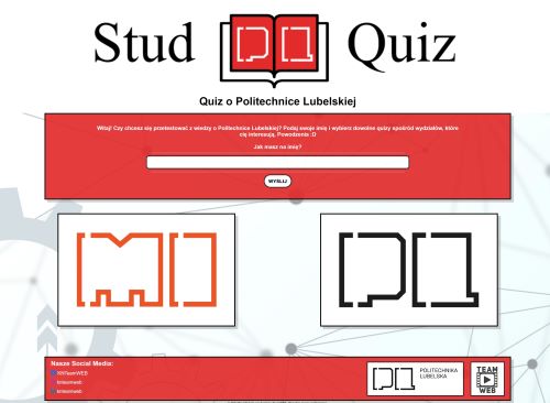 Aplikacja internetowa Quiz o Politechnice Lubelskiej